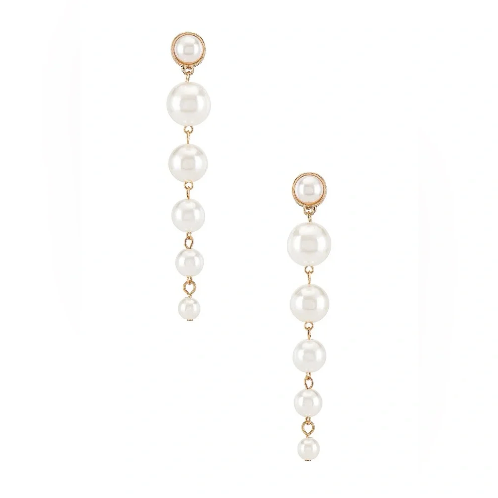 ✨3for$38  New Revolve Pearl Drop Earrings - Picture 2 of 13